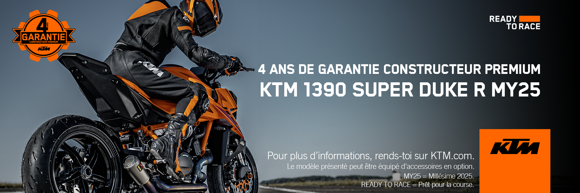 ktm garantie 4 ans
